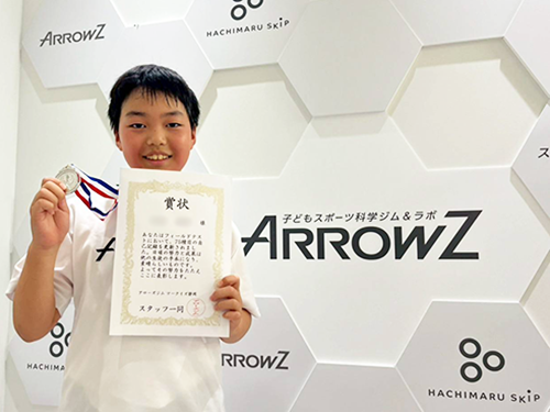 記録更新の生徒